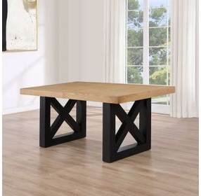 Magnolia Black 108" Extendable Rectangular Dining Table
