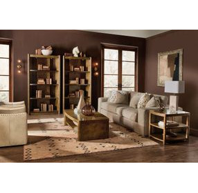 Mosaic Rich Golden Brown Romano Etagere with LED