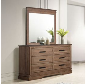 Coventry Hall Pecan Rectangle Dresser Mirror