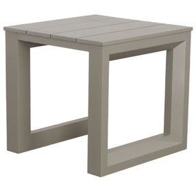 Dalilah Gray Patio Square End Table