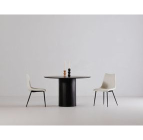 Povera Black Round Dining Room Set