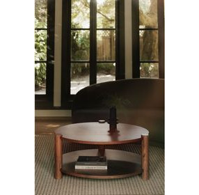 Olsen Vintage Brown Round Occasional Table Set
