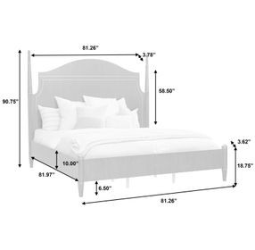 Asher Park Piano Brown King Poster Bed