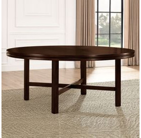 Hartford Brown 72" Round Dining Table