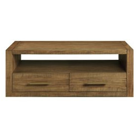 Garland Brown Rectangular Wood Top Ocassional Table