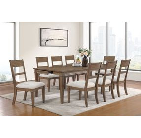 Mariana Gray Upholstered Wood Back Side Chair Set of 2
