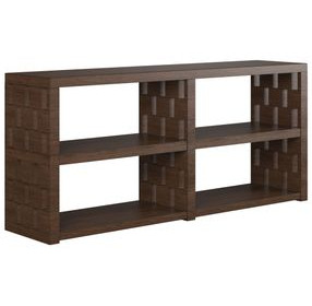 Verge Handcrafted Walnut Rectangular Console Table