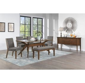 Quinn Brown Upholstered Side Chair Set of 2