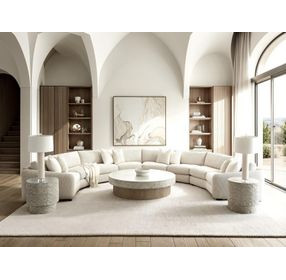 Soleil Beige 4 Piece Sectional with Pillows