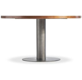 Brasea Lume and Tungsten 54" Round Dining Table