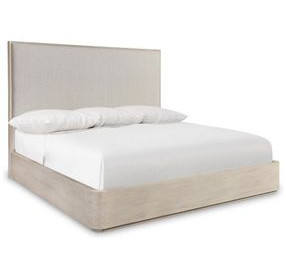 Lucerne Alba Performance Fabric Queen Upholstered Panel Bed