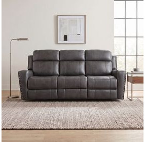 Kellen Dark Gray Double 82" Power Reclining Sofa
