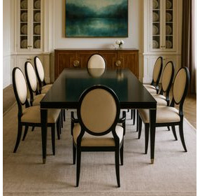 Boulevard Raven Black Rectangular Dining Room Set