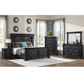 Paterson Black 10 Drawer Dresser