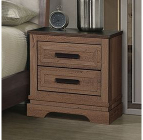 Coventry Hall Pecan 2 Drawers Nightstand