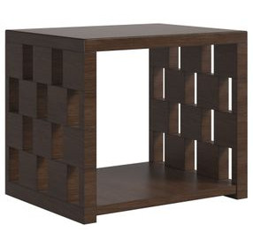 Verge Handcrafted Walnut Rectangular End Table