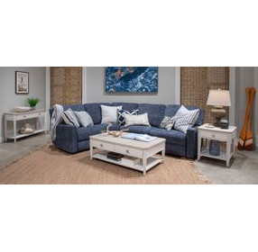 Echo Isles Sea Pearl and Driftwood Rectangular Lift Top Cocktail Table