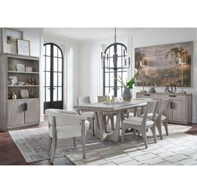 Braelyn Dorian Gray 114" Extendable Rectangular Dining Table