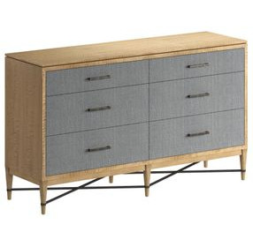 Loft Brown and Gray 6 Drawer Dresser