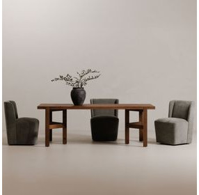 Cormac Slate Green Performance Fabric Upholstered Dining Chair