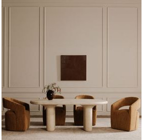 Barrow Amber Glow Performance Fabric Upholstered Dining Chair