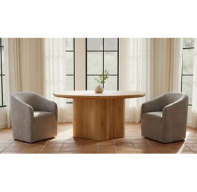 Sandy Beige Performance Fabric Upholstered Dining Chair