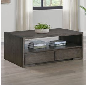 Evan Brown Rectangular Cocktail Table