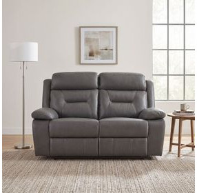 Laconia Dark Gray Double Reclining Loveseat