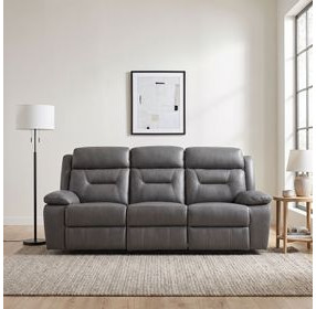 Laconia Dark Gray Double Reclining Sofa