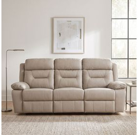 Laconia Latte Double Reclining Sofa