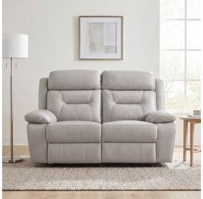 Laconia Silver Double Power Reclining Loveseat