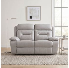 Laconia Silver Double Reclining Loveseat