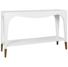 Laverne White Rectangular Console Table