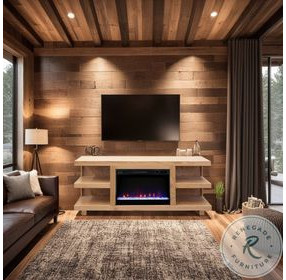 Laurel Canyon Natural 65" Fireplace TV Stand
