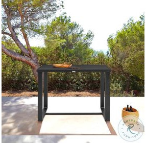 Alegria Black Outdoor 59" Rectangular Counter Height Dining Table
