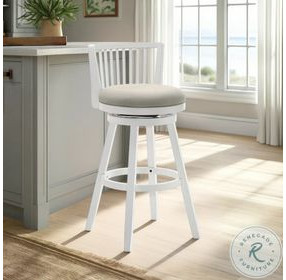 Harper Fog Swivel Counter Height Stool