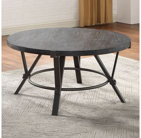 Portland Gray Round Cocktail Table