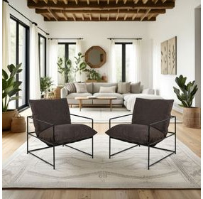 Rogan Brown Upholstered Accent Chair