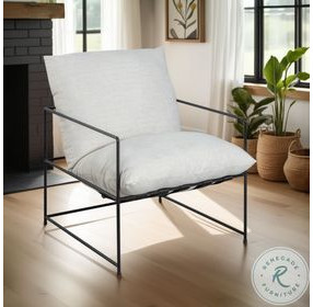 Rogan Soft Oat Performance Fabric Accent Chair