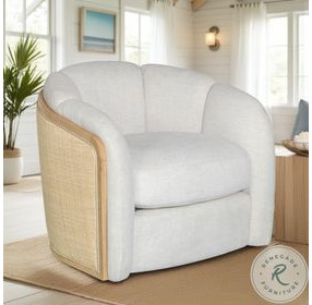 Violet Soft Oat Fabric Performance Fabric Accent Chair