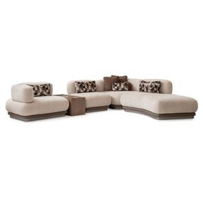 Bristol Point Fawn 5 Piece Modular Sectional with Pillow