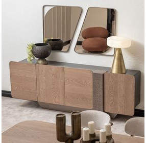 Bristol Point Saddle Brown Rectangular Console Table