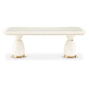 Lisbon Silken Matte Cream Dining Room Set