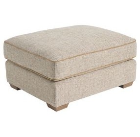 Liam Beige Rectangular Ottoman