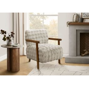 8344 Light Gray Upholstered Accent Chair