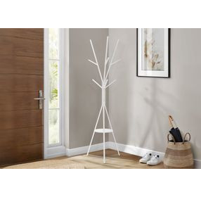 2009 White 6 Hooks Coat Rack