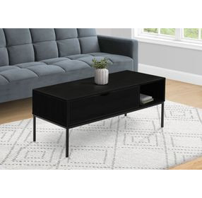 3808 Black Rectangular Lift Top Cocktail Table