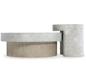 Pincio Gray Flyover Design Round Side Table
