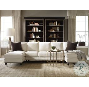 Calle Clear Glass And Dark Antique Brass Side Table