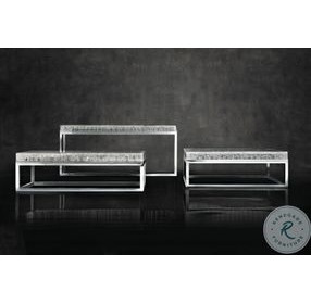 Arctic Stainless Steel Square Occassional Table Set